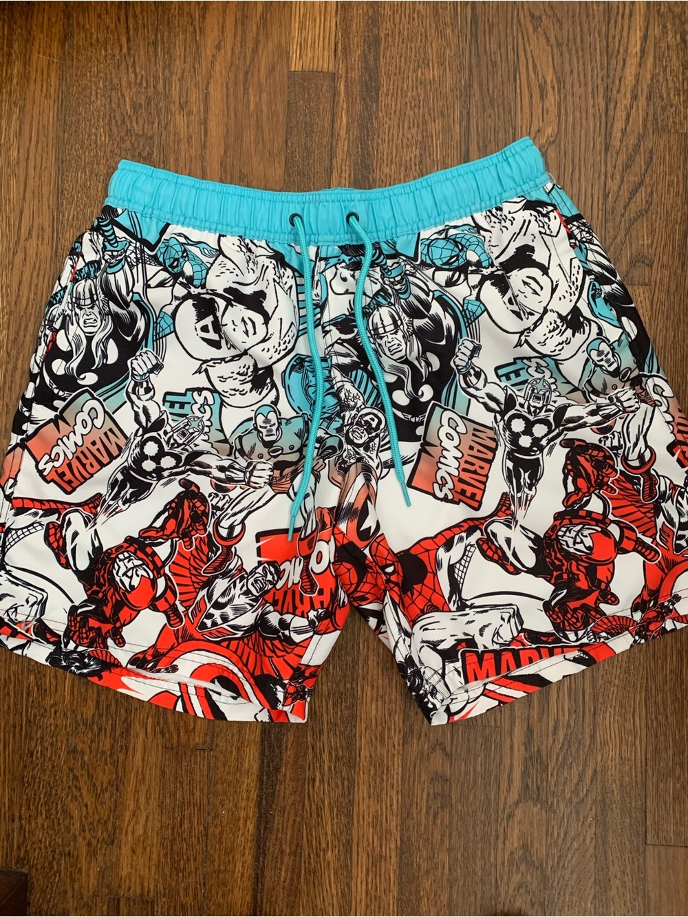 Marvel Comics Board Shorts Swim Suit Size Medium